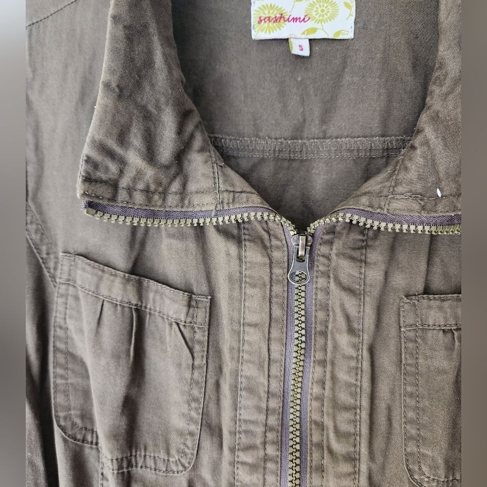 SASHIMI (Nordstrom) utility jacket, green, size S - Picture 4 of 5